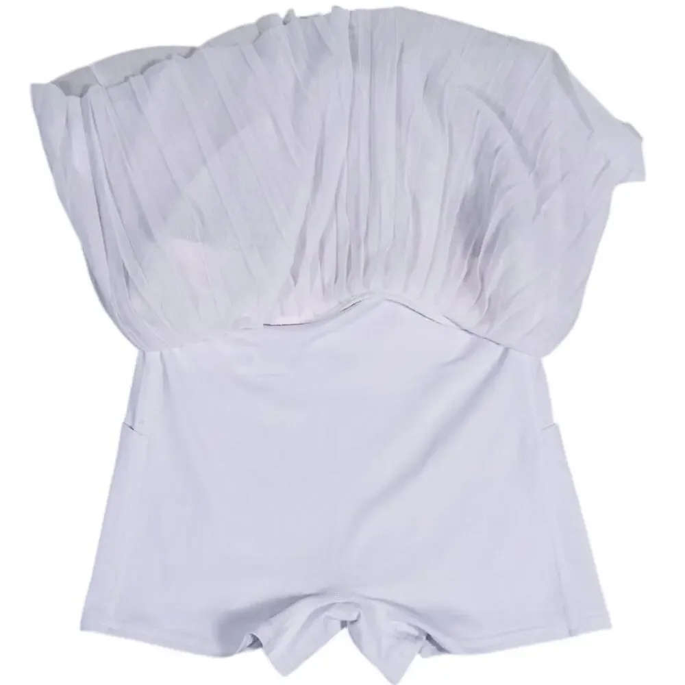 Alo Yoga Flirty Mesh Tennis Skort Size XXS White Pleated Pickleball Golf Sporty